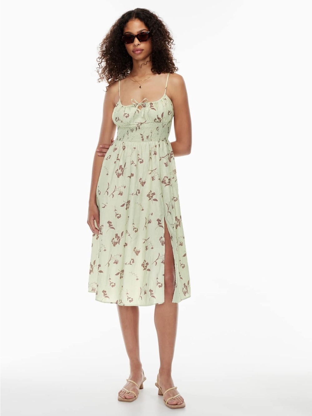Aritzia Genoa Linen Midi Dress